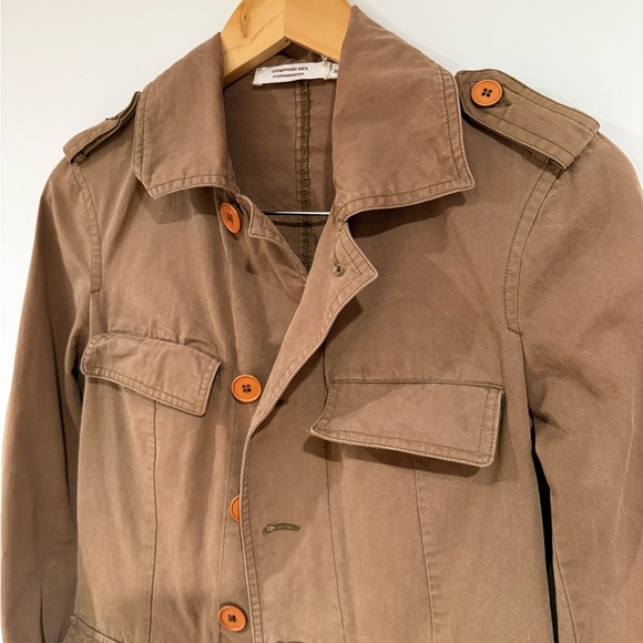 Comptoir des Cotonniers Brown Utility Jacket – Cotton Workwear Style – Size 36/S - Picture 5 of 11